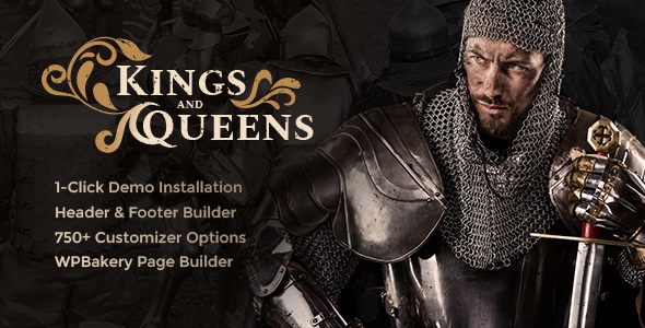 Kings & Queens v1.1.10 –  WordPress历史主题插图