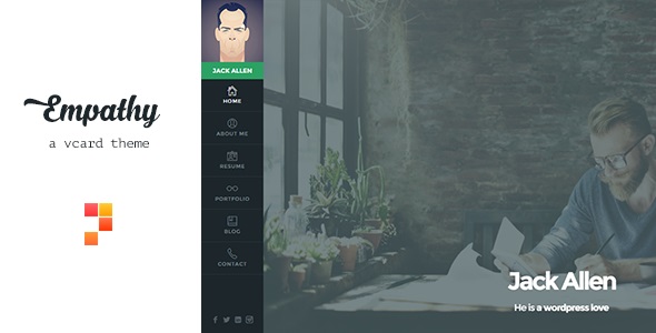 Empathy v1.4.8 –  WordPress vCard主题插图