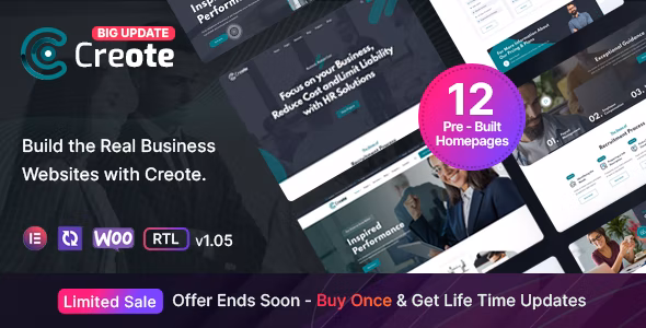 Creote v2.4 – WordPress 咨询业务主题插图