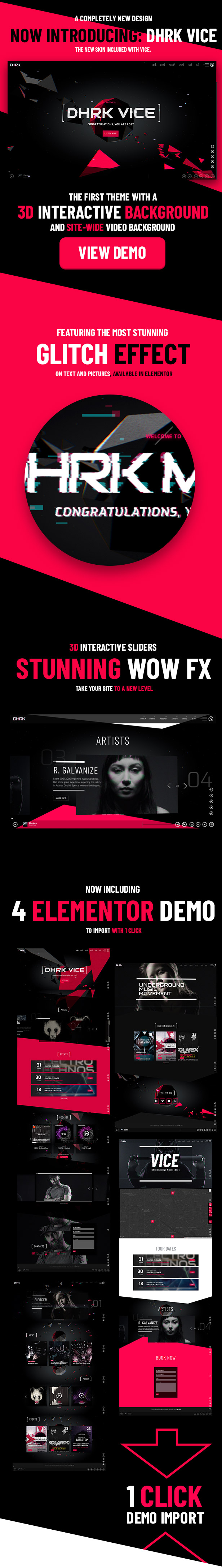 Vice v2.5.0 – WordPress 音乐网站主题插图(1)
