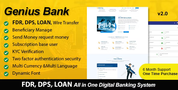 Genius Bank v3.0(已汉化) – 多合一数字银行系统