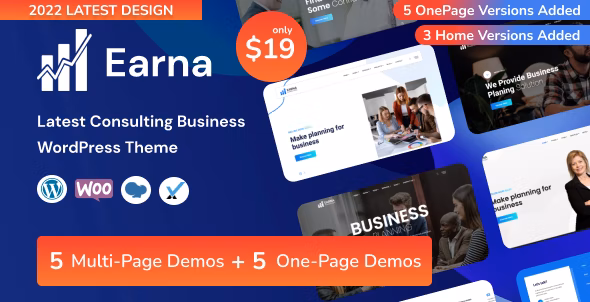 Earna v1.1.1 –  WordPress 咨询业务主题插图
