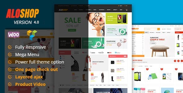 Alo Shop v6.4 – WordPress 大型市场响应式 WooCommerce 主题插图