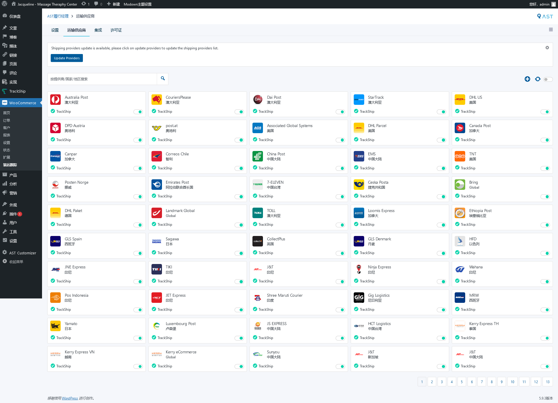 AST Fulfillment Manager ( FORMERLY Advanced Shipment Tracking Pro ) (AST) v4.6.8（已汉化） – WooCommerce订单跟踪物流同步插件插图(2)