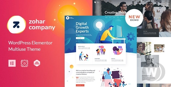 Zohar v1.2.7 – WordPress 商务主题插图