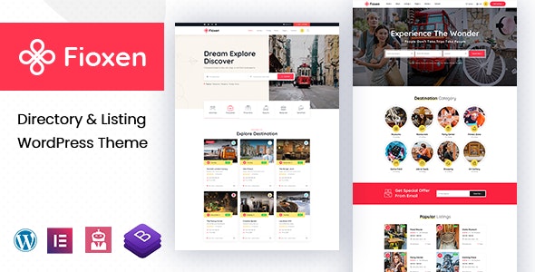 Fioxen v1.0.8 – 目录列表 WordPress 主题插图