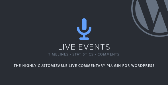 Live Events v1.34 – WordPress 网站的多功能实时博客插件插图