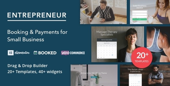 Entrepreneur v3.1.2 –  WordPress小型企业预订主题插图