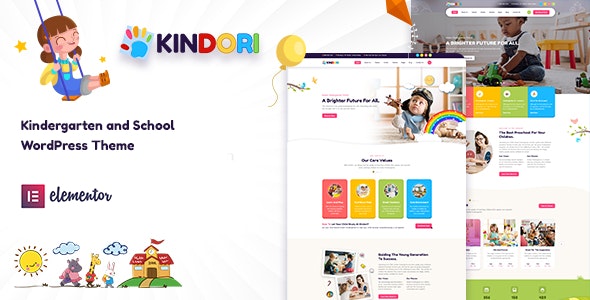 Kindori v2.0.2 –  WordPress 学校幼儿园主题插图
