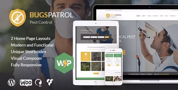BugsPatrol v1.4.7.1 –  WordPress 除病虫害服务主题插图