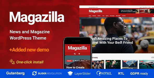 Magazilla v1.1.2 – 新闻杂志主题插图