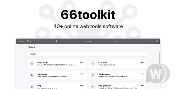 66toolkit v33.0.0（已汉化） – 终极 Web 工具系统 (SAAS)插图
