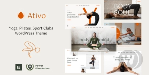 Ativo v12.2 - WordPress 普拉提瑜伽主题插图