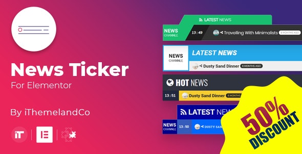 News Ticker For Elementor v1.5.0插图