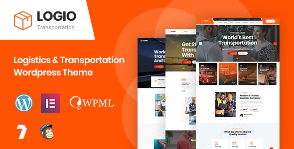 Logio v1.0 – WordPress 物流和运输主题插图
