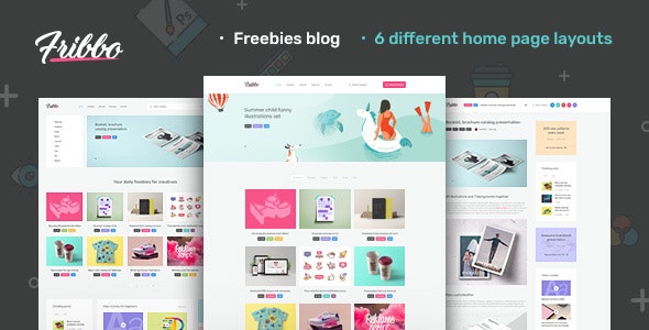 Fribbo v1.0.4 – 免费赠品博客 WordPress 主题插图