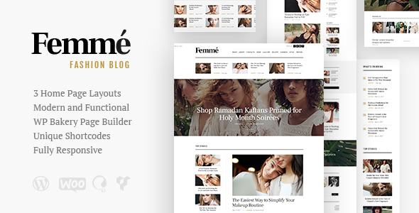 Femme v1.3.4 – WordPress 在线杂志和时尚博客主题插图