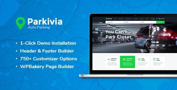 Parkivia v1.1.5 –  WordPress 汽车维修主题插图