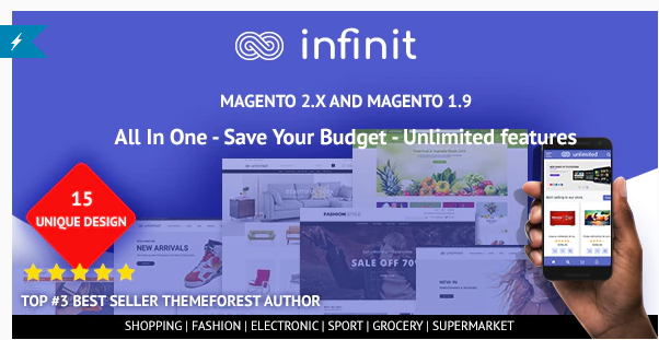 Infinit v1.6.0 – 多用途响应式 Magento 2 和 1 主题 版本插图
