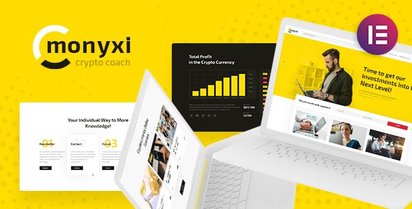 Monyxi v1.1.7 – Cryptocurrency Trading Business Coach WordPress 主题插图