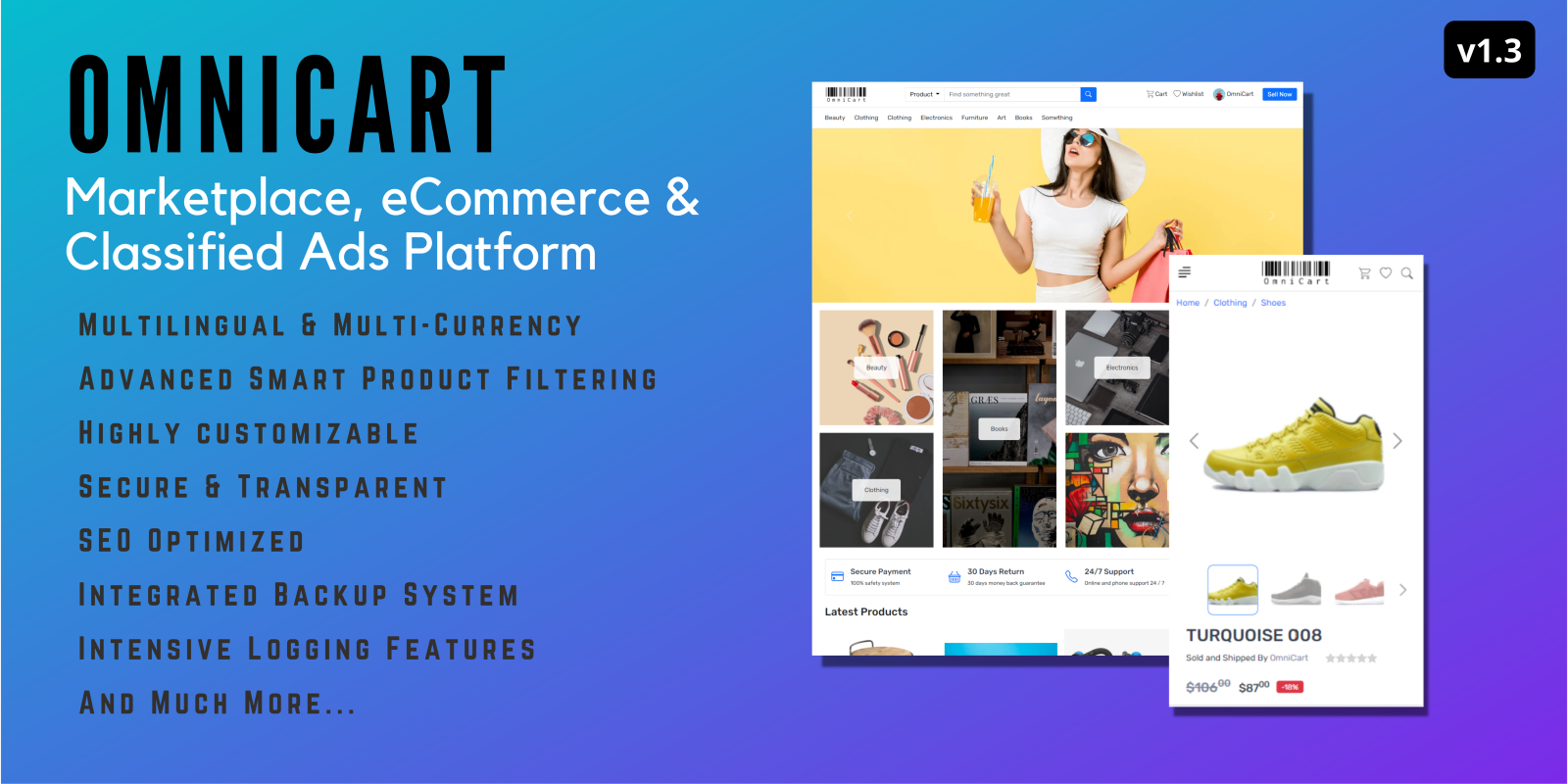 OmniCart v1.30 – 市场和分类广告平台插图