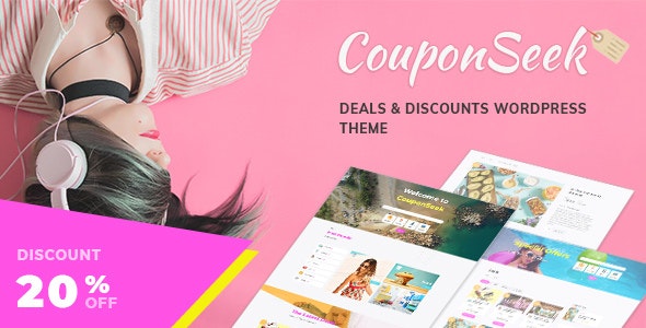 CouponSeek v1.3.1 – 优惠和折扣 WordPress 主题插图