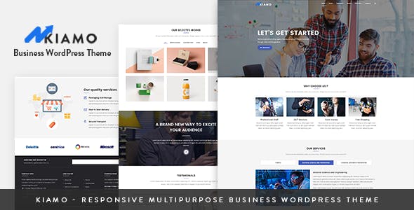 Kiamo v1.3.5 – 响应式商业服务 WordPress 主题插图