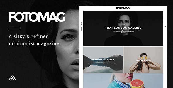 Fotomag v2.0.8 – 柔滑的极简主义博客杂志 WordPress 主题插图