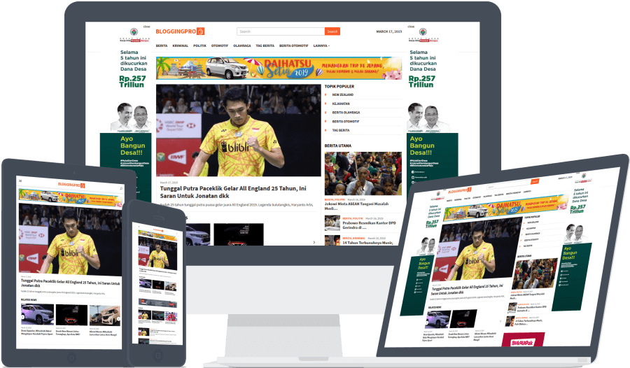 Bloggingpro v1.3.3 – WordPress 博客和新闻主题插图