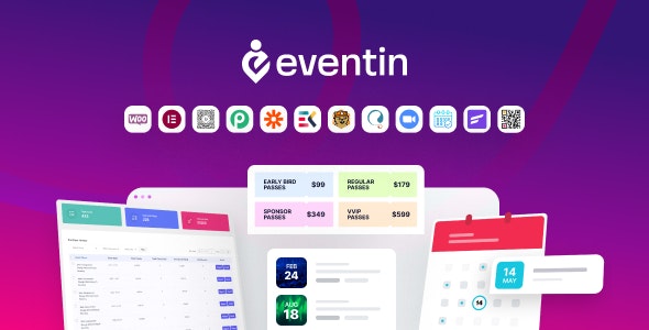 Eventin Pro  v3.3.41 – WooCommerce 的活动管理器和门票销售插件插图