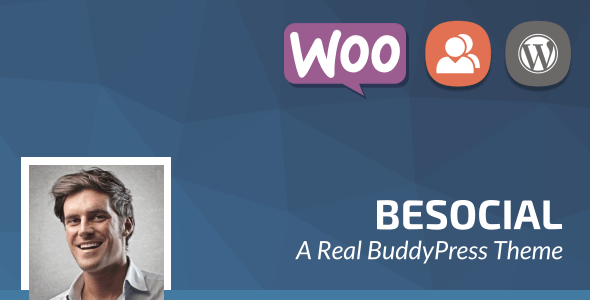 Besocial v4.7 – BuddyPress 社交网络和社区 WordPress 主题插图