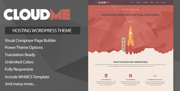 Cloudme Host v1.1.6 – WordPress Hosting Theme插图