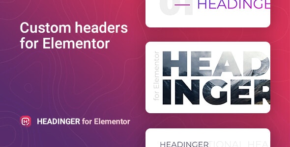 Headinger v1.1.2 – Elementor  的可自定义 标题插图