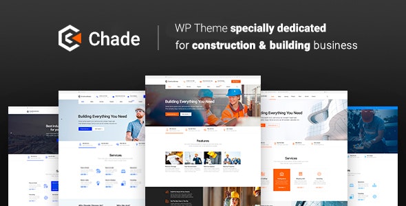 Chade v1.1.4 – WordPress 建筑主题插图