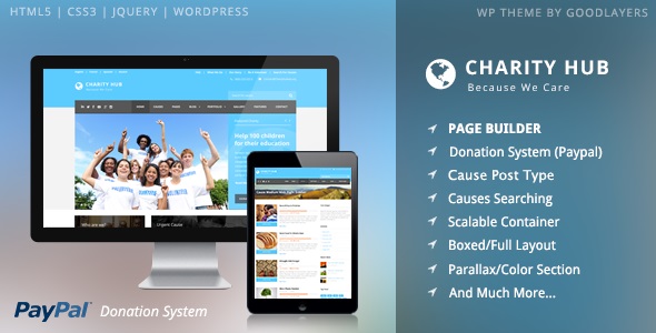 Charity Hub v1.4.6 – 慈善/非营利/筹款 WP插图