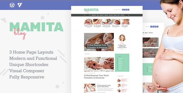 Mamita v1.0.8 – Pregnancy & Maternity Blog WordPress Theme插图