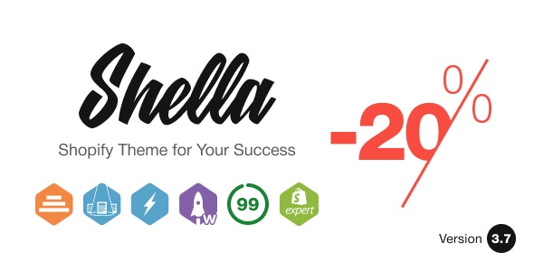 Shella v6.4.0 – 多用途 Shopify 主题，使用横幅生成器插图