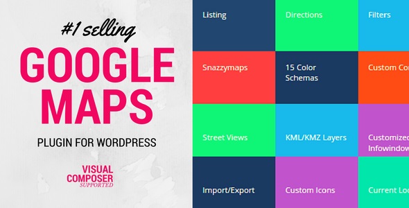 WP MAPS PROv6.0.3 –  WordPress 谷歌地图插件
