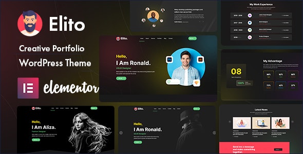 Elito v1.0.2 – 创意组合 WordPress 主题插图