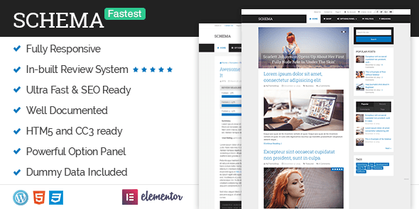 Schema v3.9.23 – 最快的 SEO WordPress 主题插图