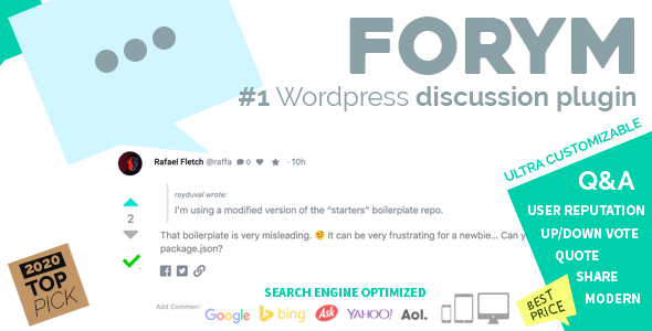 Forym v1.5.8 – WordPress 论坛插件插图