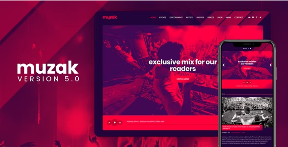 Muzak v5.6.1 – WordPress音乐主题插图