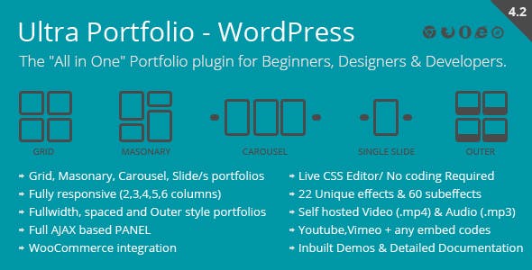 Ultra Portfolio v6.6 – WordPress 插件插图