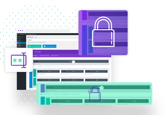Divi Protect v2.2.7 – 使用 Divi Protect 插件密码保护 Divi 中的一个部分插图