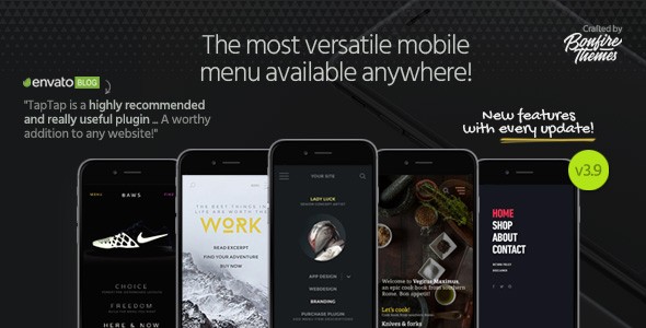TapTap v.5.7 – WordPress 移动菜单插件插图