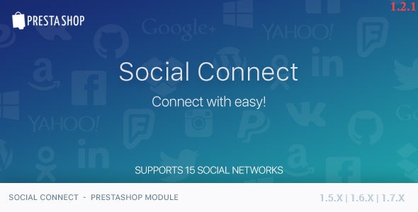 Social Connect v1.2.1 – PrestaShop 模块插图