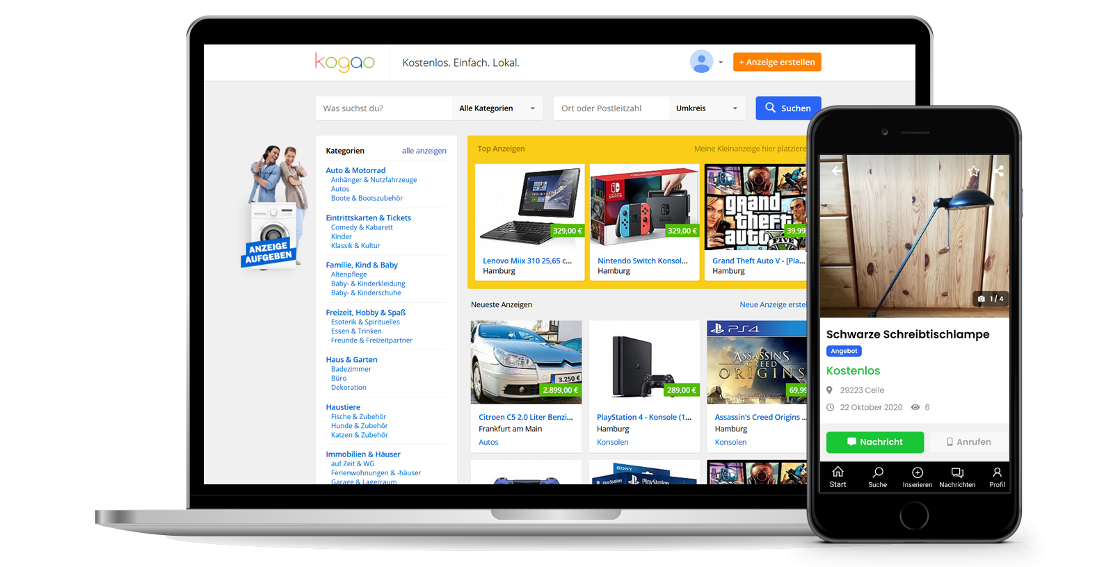 Kogao v4.9.7.1 – 专业人士分类广告市场插图