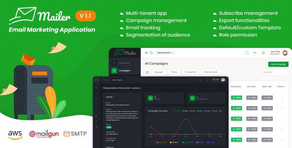 Mailer v1.6 – 电子邮件营销应用程序插图