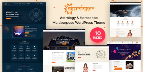 Astrologer v1.0.7 – WordPress 星座与手相主题插图
