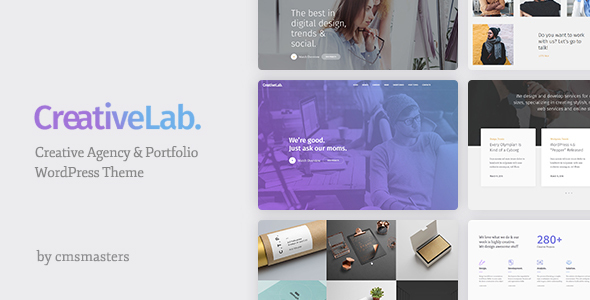 Creative Lab v1.2.5 – 创意工作室组合和代理 WordPress 主题插图